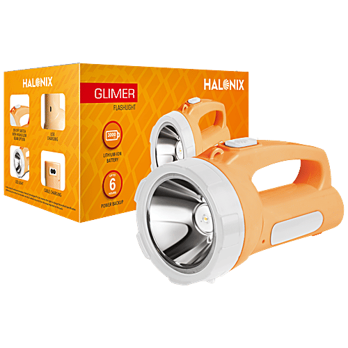 Halonix Glimer Flashlight LED Torch - Polycarbonate, 5 W Light, 1 pc  