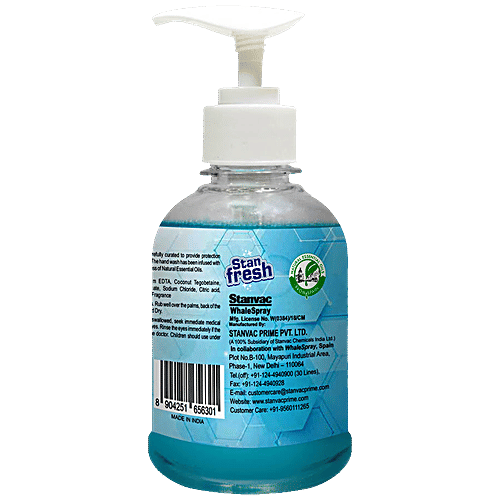 Stanfresh Hygiene Liquid Hand Wash With Natural Essential Oils - Germ Protection, Mint, 250 ml  