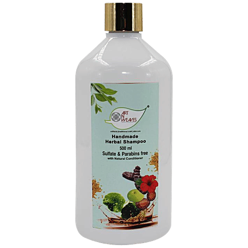 ArtNWeaves Handmade Herbal Shampoo - With Natural Conditioner, Sulphate & Paraben Free, 500 ml  
