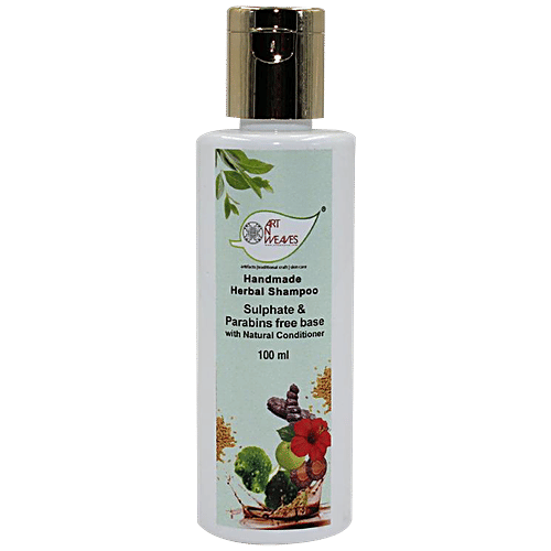 ArtNWeaves Handmade Herbal Shampoo - With Natural Conditioner, Sulphate & Paraben Free, 100 ml