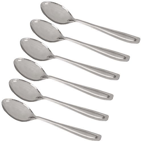 Elephant Baby Spoon - Durable, Easy To Use, Dishwasher Safe, Mirror Finished Surface, 6 pcs