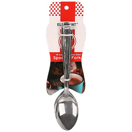 Elephant Baby Spoon - Durable, Easy To Use, Dishwasher Safe, Mirror Finished Surface, 6 pcs