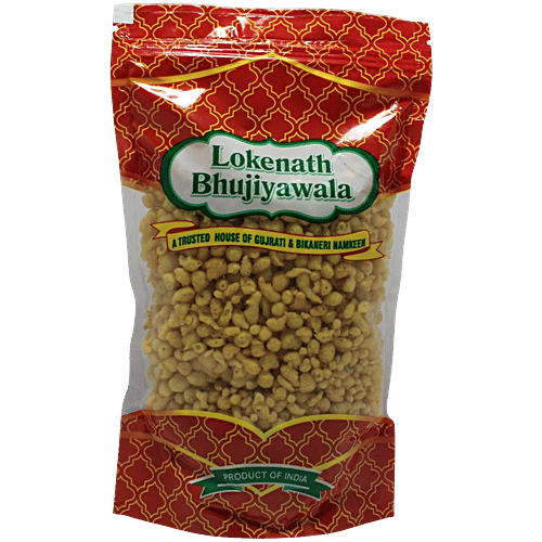 Lokenath Bhujiyawala Raita Boondi - Salted Snacks, For Jaljeera, Chaats, Yoghurt Based Dishes, 160 g Pouch 