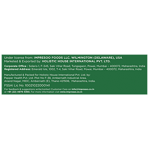 IMPRESSO Classic Peanut Butter - Creamy, Natural, High Protein, Dairy Free, 340 g Jar 