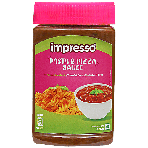 Buy IMPRESSO Pasta & Pizza Sauce No Onion Or Garlic, Cholesterol Free
