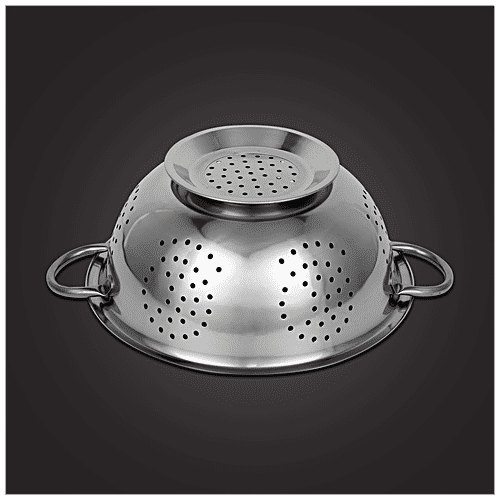 Fackelmann Multipurpose Stainless Steel Deep Colander - Easy Grip Handles, 1 pc
