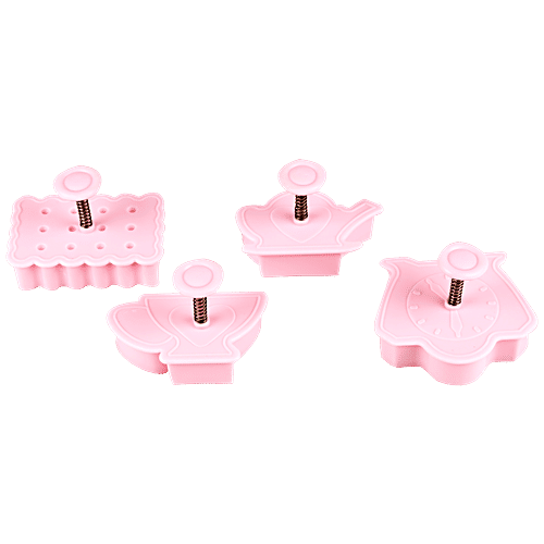 Fackelmann Silicone Chocolate Tea Time Set Mould Design - High-Quality Material, Durable, 4 pcs  