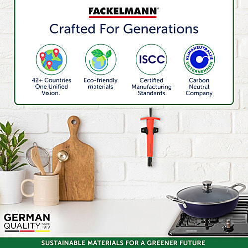 Fackelmann Gas Lighter - Red, 1 pc ABS or Acrylonitrile Butadiene Styrene, Rust-Resistant