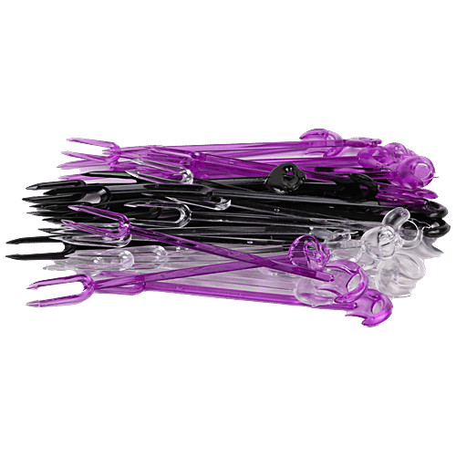 Fackelmann Plastic Party Picks - Durable, High Quality, 8.5 cm, 36 pcs  For appetisers and cocktails, Desserts, Poker Theme Picks