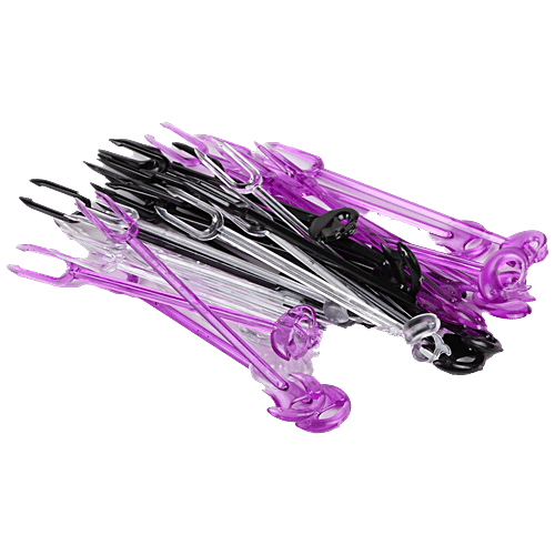 Fackelmann Plastic Party Picks - Durable, High Quality, 8.5 cm, 36 pcs  For appetisers and cocktails, Desserts, Poker Theme Picks