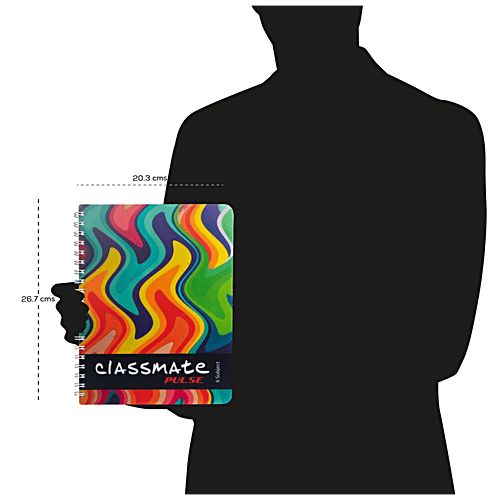 Buy Classmate Premium Spiral Notebook 6 Subjects, Unruled, 300 Pages, For School/Office Use