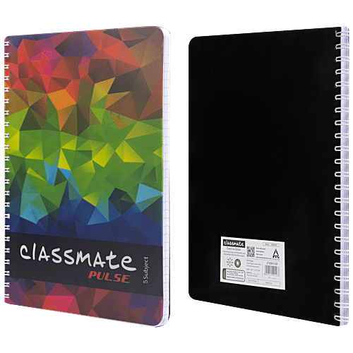Buy Classmate Pulse Notebook Ruled, Single Line, Spiral Binding , A4, 250 Pages Online at Best