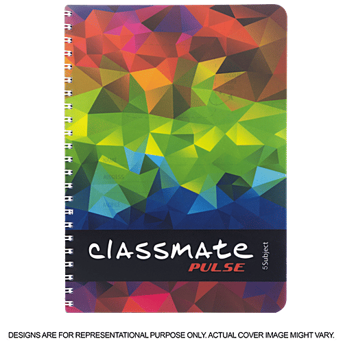 Buy Classmate Pulse Notebook Ruled, Single Line, Spiral Binding , A4
