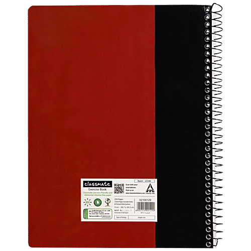 Buy Classmate Notebook Ruled, Single Line, Spiral Bound, 203mm x 267