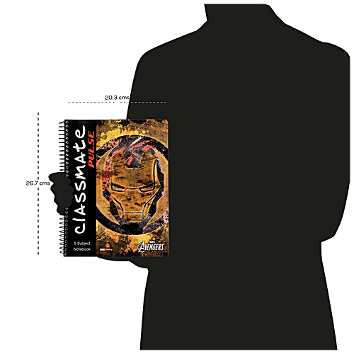 Buy Classmate 5 Subject Spiral Notebook Single Line, 250 Pages, For