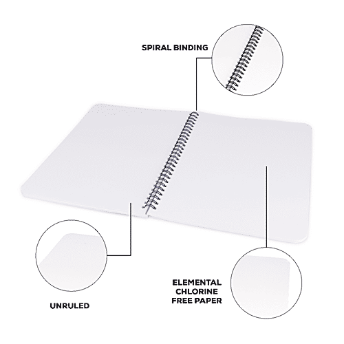 Buy Classmate Pulse Spiral Notebook Unruled, 160 Pages, For School