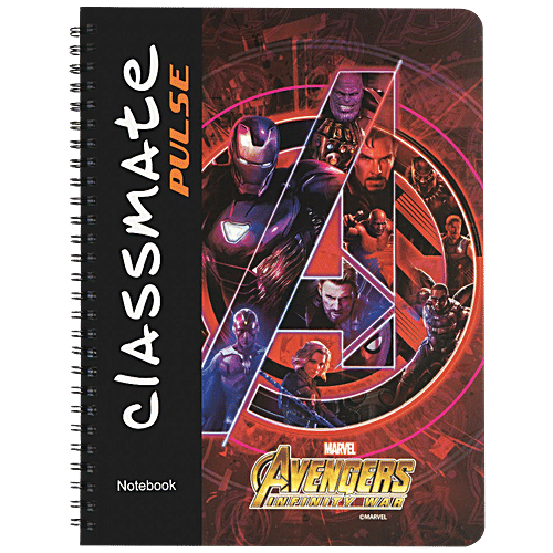 Buy Classmate Pulse Notebook Unruled, Spiral Binding, 267 mm x 203 mm
