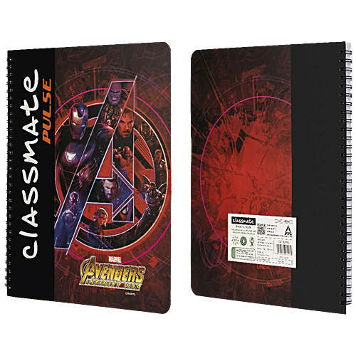 Classmate Ruled Single Line 180 Pages Spiral Binding Pulse Notebook, 1 pc Whiter, Brighter Paper
Divided into 5 Parts
Durable Spiral Binding