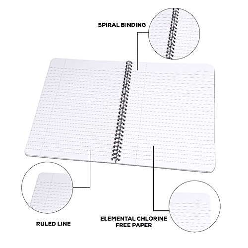 Buy Classmate Pulse Notebook Ruled, Single Line, 240 mm x 180 mm