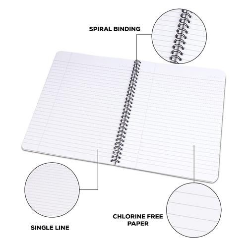 Buy Classmate 6 Subject Spiral Selfie Notebook - Single Line, 250 Pages ...
