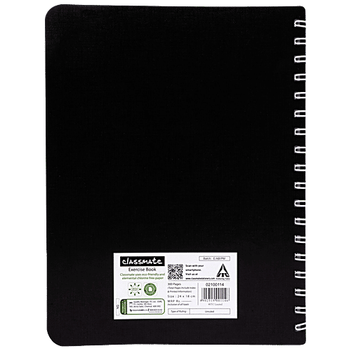 Buy Classmate Pulse Notebook Unruled, Spiral Binding, 240 mm x 180 mm