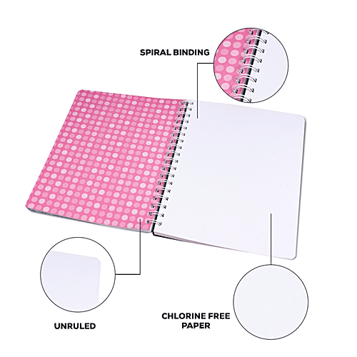 Buy Classmate Pulse Notebook Unruled, Spiral Binding, 240 mm x 180 mm