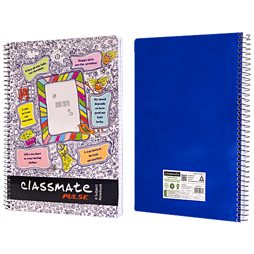 Buy Classmate Pulse 6 Subject Notebook Single Line, 300 Pages, School
