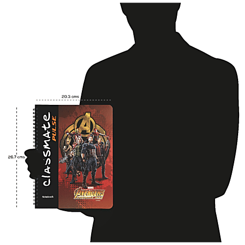 Classmate Ruled Single Line 160 Pages Spiral Binding Pulse Notebook, 1 pc Whiter, Brighter Paper
Durable Spiral Binding