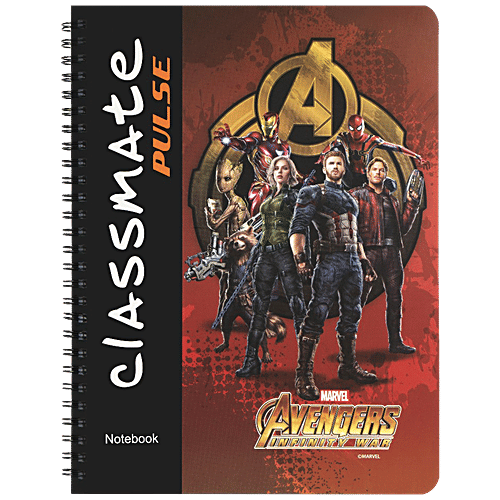 Classmate Ruled Single Line 160 Pages Spiral Binding Pulse Notebook, 1 pc Whiter, Brighter Paper
Durable Spiral Binding