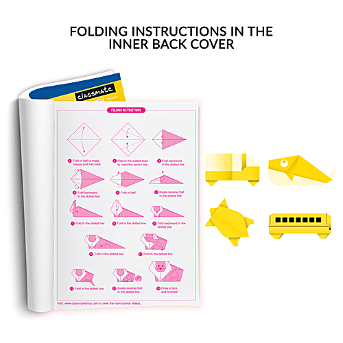 Buy Classmate Origami Notebook Unruled, For Paper Craft, Boosts