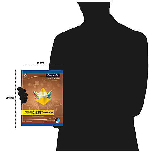 Classmate 3D Craft Notebooks - Unruled, 240 mm x 180 mm, 172 Pages, 4 pcs  