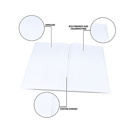 Classmate 3D Craft Notebooks - Unruled, 240 mm x 180 mm, 172 Pages, 4 pcs  