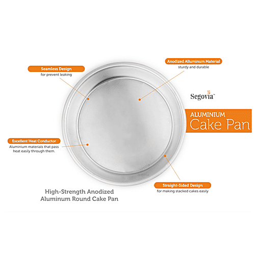 Buy Segovia Aluminium Round Shaped Cake Mould Set Microwave, Oven