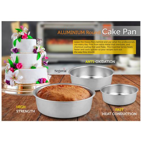 Xacton Cake Mould | Cake Teflon Coated Removable Base Microwave Oven Safe  Non-Stick Round Shaped Cake Baking Mold Pan, Cake Tin,Microwave Oven