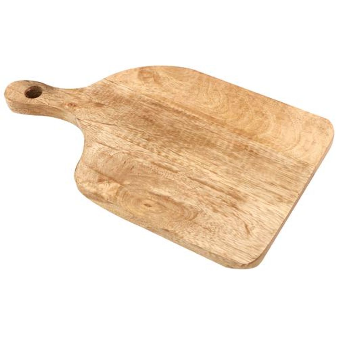 Segovia Wooden Chopping Board Cum Serving Platter - With Handle, BPA Free, Large, 1 pc 