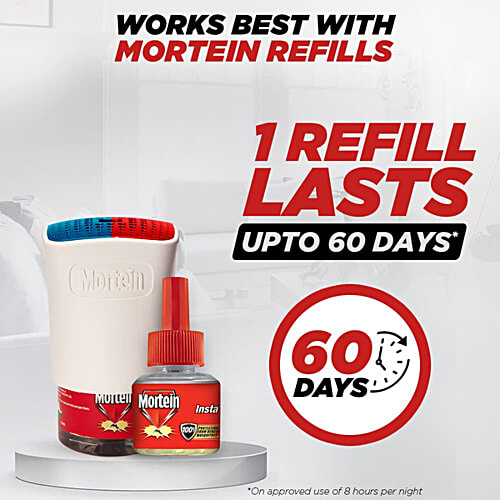 Mortein SMART Mosquito Repellent, Combo Pack, 5 pcs (Machine + 4 Refills x 45ml) 