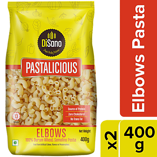 Buy Disano Pastalicious Elbows, 100 Durum Wheat Semolina Pasta, HighProtein, No Cholesterol