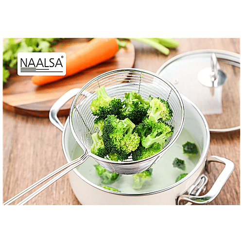 Buy NAALSA Deep Fry Strainer Titan, For Fries, Pakoras & Meat, 14 cm