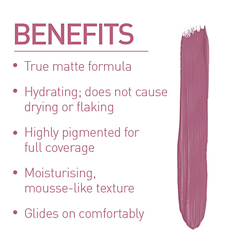 MyGlamm LIT Liquid Velvet Matte Lipstick, 3 ml Yummy 