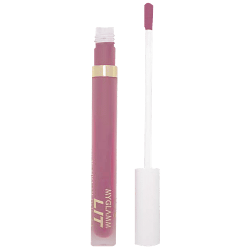 MyGlamm LIT Liquid Velvet Matte Lipstick, 3 ml Yummy 