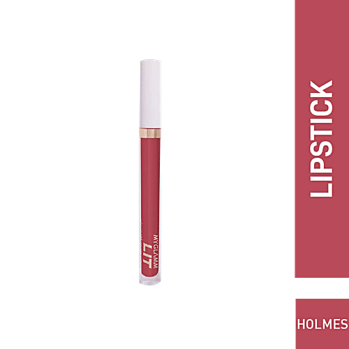 MyGlamm LIT Liquid Matte Lipstick, 3 ml Holmes