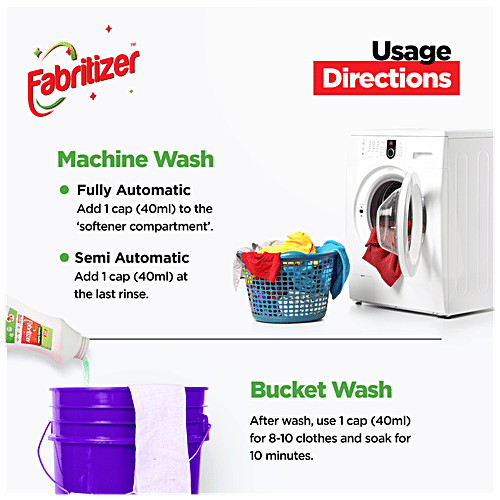 Buy FABRITIZER Laundry Sanitizer Kills 99.9 Germs, Antiviral, Antifungal, Antibacterial