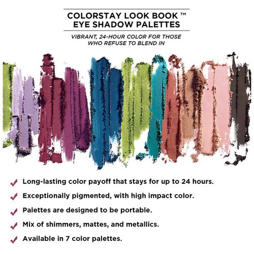 Revlon ColorStay Look Book Eye Shadow Palette, 3.4 g Rocker 