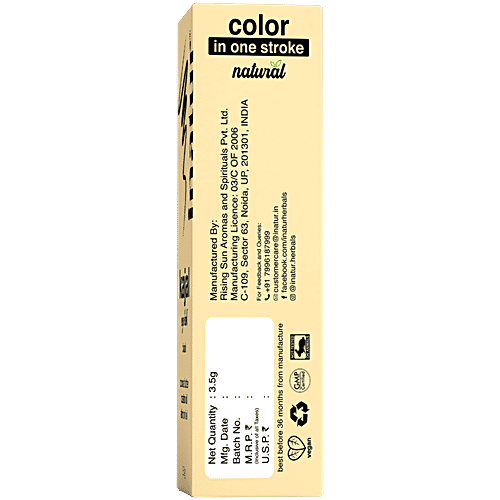 Inatur 100% Natural Kajal - Vegan, No Mineral Oils, 3.5 g Black