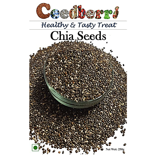 Ceedberri Chia Seeds - Rich In Omega 3, Dietary Fiber, High In Calcium & Protein, 250 g  