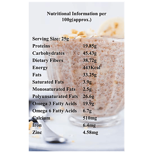 Buy Ceedberri White Chia Seeds Rich In Omega 3, Dietary Fiber, High