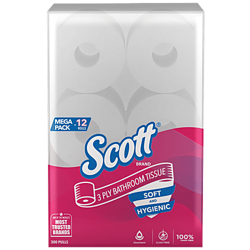 Buy Scott Bathroom Tissue Rolls 3 Ply Online at Best Price of Rs 933 bigbasket