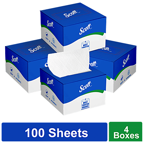 Buy Scott Scott Pop Up Napkin Box 10 x 20 cm Paper Napkins 4 Pack x