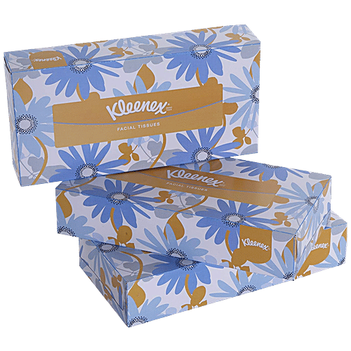 Buy Kleenex Facial Tissues 2 Ply, 100 Virgin Pulp, Absorbent, Lint