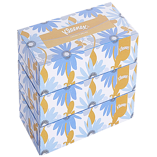 Kleenex Facial Tissues - 2 Ply, 200 pcs (Pack of 3)